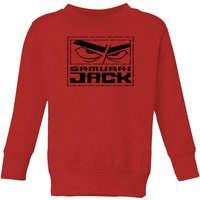Samurai Jack Stylised Logo Kids' Sweatshirt - Red - 11-12 Jahre von Cartoon Network