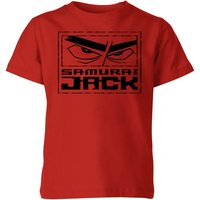 Samurai Jack Stylised Logo Kids' T-Shirt - Red - 3-4 Jahre von Cartoon Network