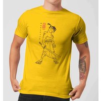 Samurai Jack Vintage Kanji Men's T-Shirt - Yellow - L von Original Hero