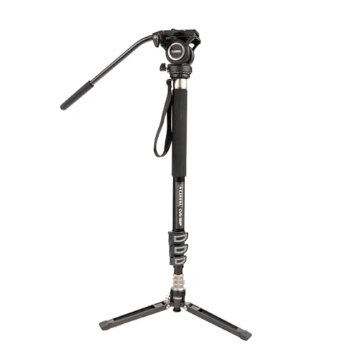 Caruba Aluminium Ausziehbares Einbeinstativ mit Beinen - 3/8 und 1/4 Schnellkupplungsplatte passend für Canon/Nikon/Sony/Fuji - 360 Aufnahmen/90-Grad-Kugelgelenk - Maximale Höhe 196,5CM / 1.54KG Caruba Aluminium Ausziehbares Einbeinstativ mit Beinen - 3/8 und 1/4 Schnellkupplungsplatte passend für Canon/Nikon/Sony/Fuji - 360 Aufnahmen/90-Grad-Kugelgelenk - Maximale Höhe 196,5CM / 1.54KG von Caruba