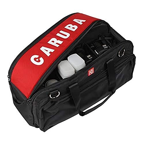 Caruba BigBag 1 Körpergehäuse, Schwarz, Rot – Schutzhüllen und Kamerataschen (Body Case, Universal, Schultergurt, Schwarz, Rot) von Caruba