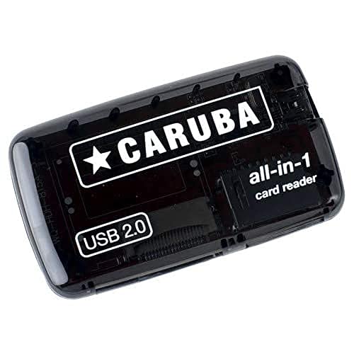 Caruba D43036 Kartenleser USB 2.0, Schwarz – Kartenleser (CF, CF Typ II, MMC, MMC Mobile, MMC+, MS Duo, MS PRO, MS PRO Duo, MicroSD (TransFlash), ..., USB 2.0, Schwarz von Caruba