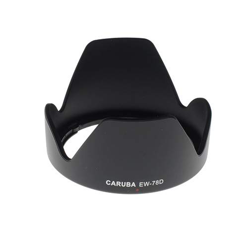 Caruba EW-78D Objektivdeckel (Petal, Canon EF-S 18-200mm f/3.5-5.6 is, Schwarz) von Caruba