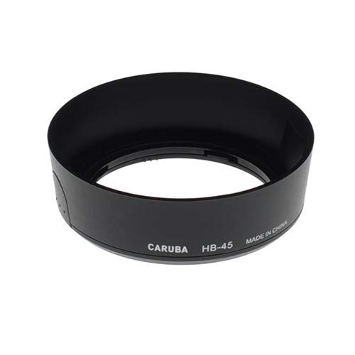 Caruba HB-45 Objektivdeckel (Rond, Nikkor AF-S DX 18-55mm f/3.5-5.6G Nikkor AF-S DX 18-55mm f/3.5-5.6G VR, Schwarz) von Caruba
