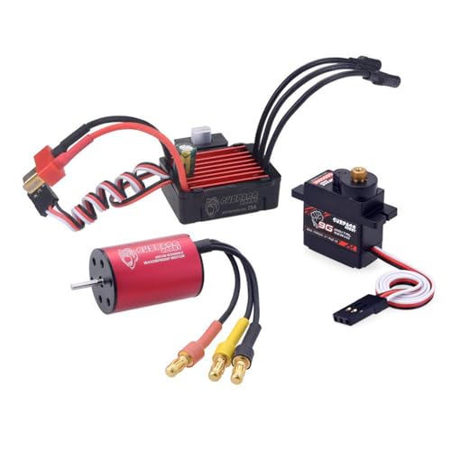 7.4V 2S 2030 6500KV Brushless-Motor wasserdicht mit 25A Brushless ESC und Metal Gear Digital Servo Combo Set für 1/20 1/18 Mini RC Car 7.4V 2S 2030 6500KV Brushless-Motor wasserdicht mit 25A Brushless ESC und Metal Gear Digital Servo Combo Set für 1/20 1/18 Mini RC Car von Caruner