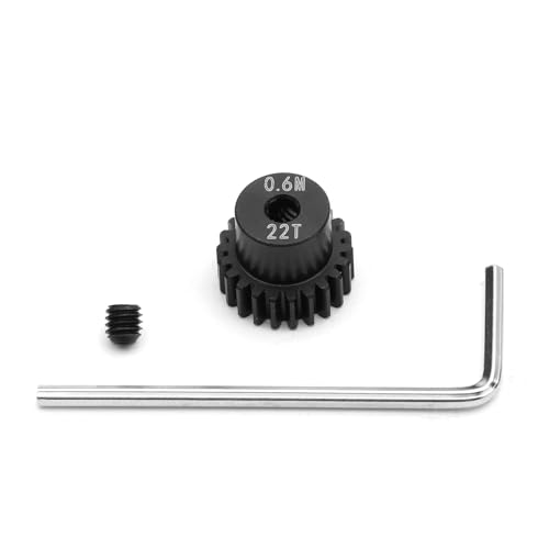 Stahl M0.6 22T Motor Ritzel Getriebemotor Getriebe Loch ø3.175mm RC Upgraded Parts für MJX 14201 14303 16208 16210 RC Car von Caruner