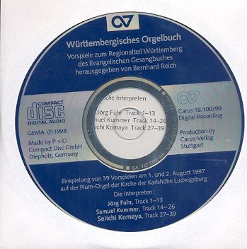 Württembergisches Orgelbuch : CD Württembergisches Orgelbuch : CD von Carus Verlag