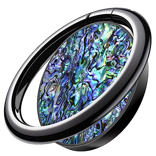 Carveit Handy Fingerhalterung Smartphone Ring Handy Ring, Handyring [360 Grad Drehung] aus Metall Handyring aus kompatibel iPhone, Samsung Galaxy, Google Pixel, Schwarz-Lebhaft, [1 Stücke] von Carveit