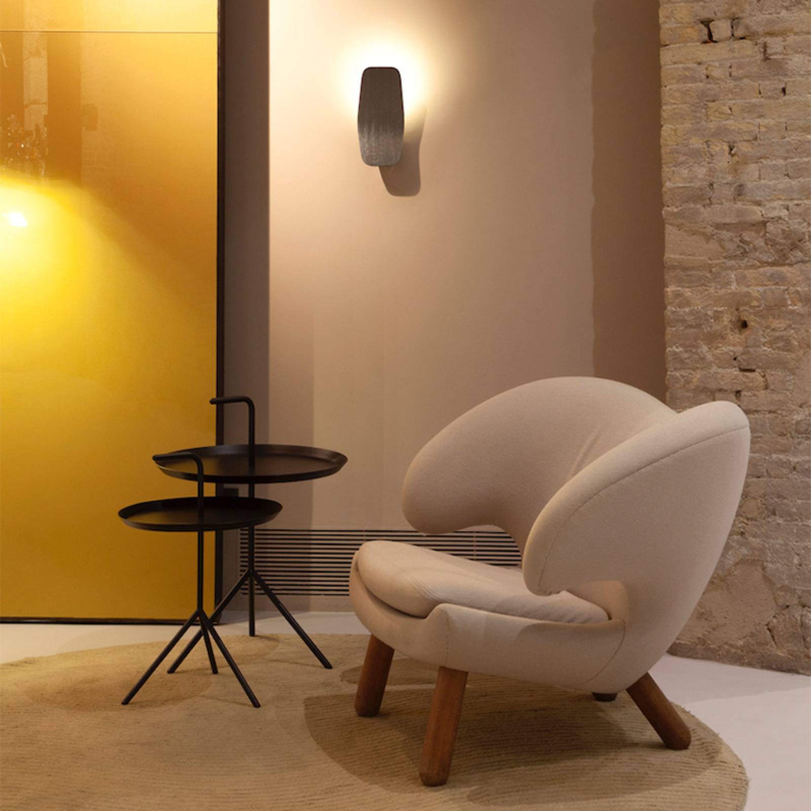 Casablanca Ashiya LED-Wandfluter, smaragdschwarz Casablanca Ashiya LED-Wandfluter, smaragdschwarz von Casablanca