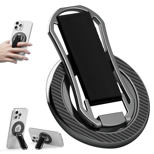 Casbmoy Magnetischer Handy Ringhalter, Fingerhalterung Kompatibel mit Viele Mobiltelefonen, Handyschlaufen Fingerhalter und 360° Drehen Ultradünne Gefaltete Tragbare Handy Halterung für Accessories von Casbomy