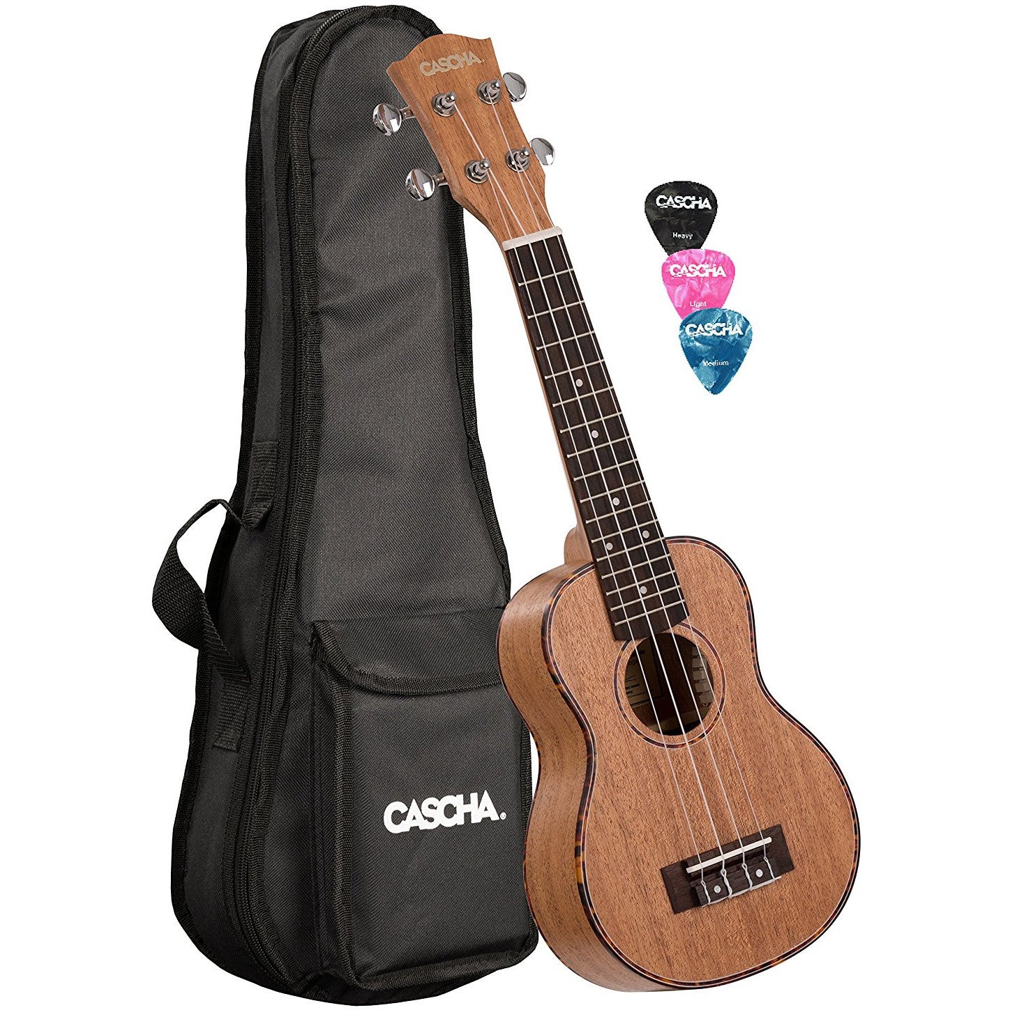 Cascha HH 2026 premium soprano ukulele with bag and plectrums Cascha HH 2026 premium soprano ukulele with bag and plectrums von Cascha