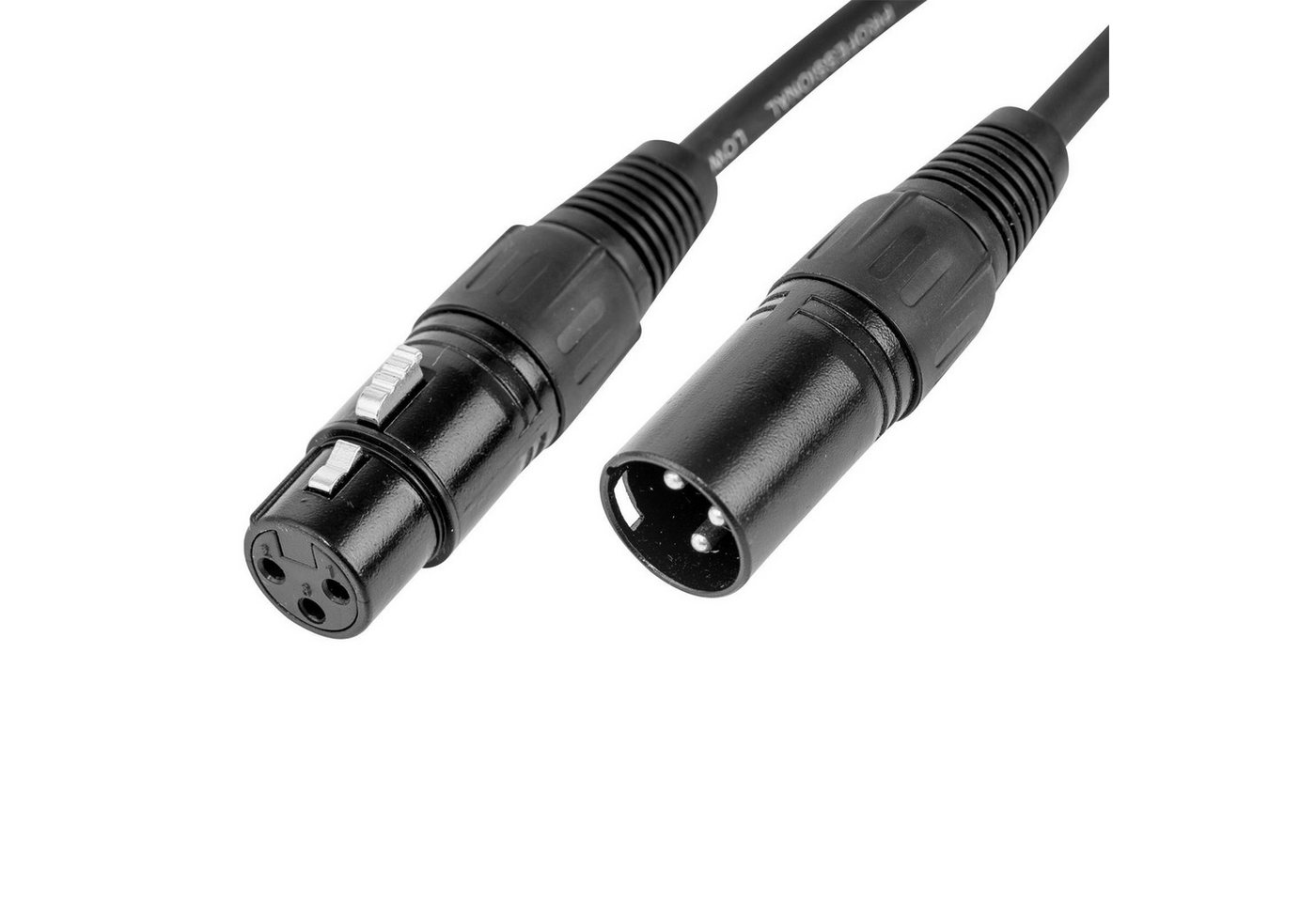 Cascha Mikrofonkabel XLR Audio-Kabel, XLR-m, XLR-f (300 cm), mit hochwertigen Steckern aus Metall von Cascha