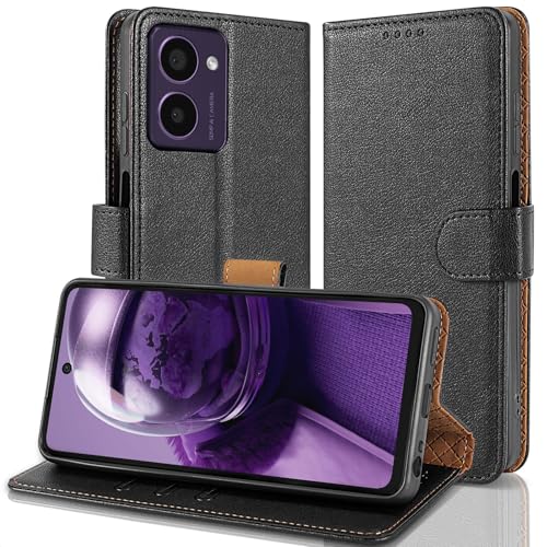 Case Collection für HMD Pulse/Pulse+ / Pulse Pro Hülle - Leder Handyhülle mit Kartenfächern [RFID-Blockierung] Stoßfest [Ständer] Handy Schutzhülle für HMD Pulse Pro Hülle von Case Collection
