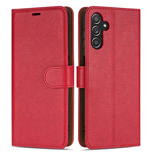 Case Collection für Samsung Galaxy A13 5G / Samsung A04s Hülle - Premium Qualität Leder Handyhülle | Magnet-Verschluss | Klappständer | Geld und Kartenhalter Hüllen von Case Collection