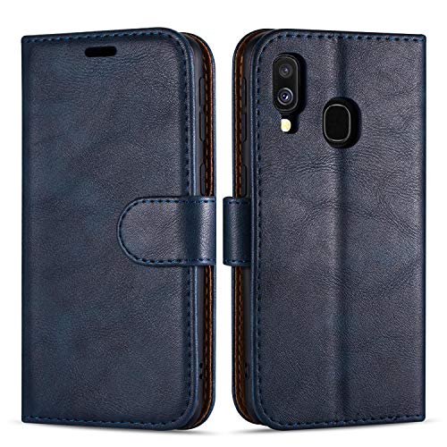 Case Collection für Samsung Galaxy A20e Hülle - Premium Qualität Leder Handyhülle | Magnet-Verschluss | Klappständer | Geld und Kartenhalter Hüllen | Kompatibel mit Samsung A20e Hülle von Case Collection