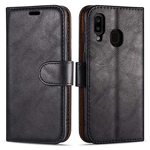 Case Collection für Samsung A20e Hülle - Leder Handyhülle mit Kartenfächern [RFID-Blockierung] Stoßfest [Ständer] Handy Schutzhülle für Samsung Galaxy A20e Hülle von Case Collection