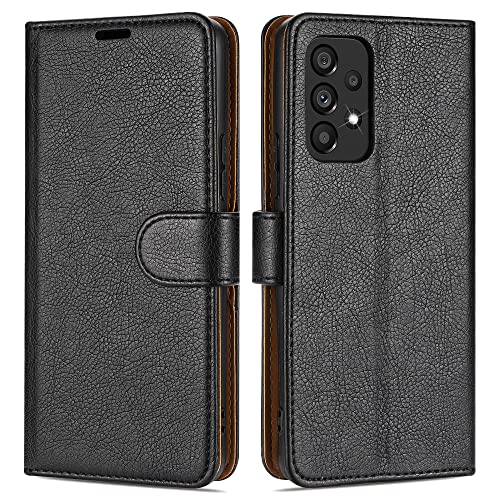 Case Collection für Samsung Galaxy A23 5G Hülle - Premium Qualität Leder Handyhülle | Magnet-Verschluss | Klappständer | Geld und Kartenhalter Hüllen | Kompatibel mit Samsung A23 Hülle von Case Collection