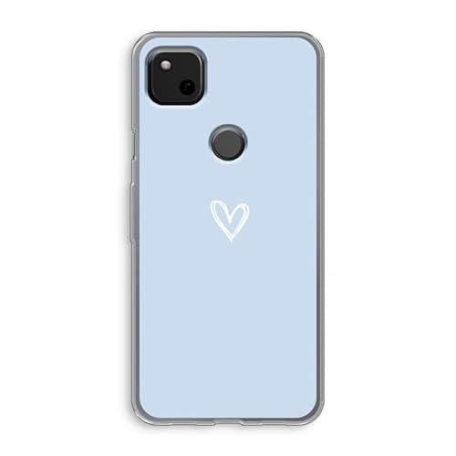 Case Company.® - Google Pixel 4a Handyhülle - Kleines Herz Blau - Silikon Handyhülle - Schutz für alle Seiten und Bildschirmrand von Case Company.