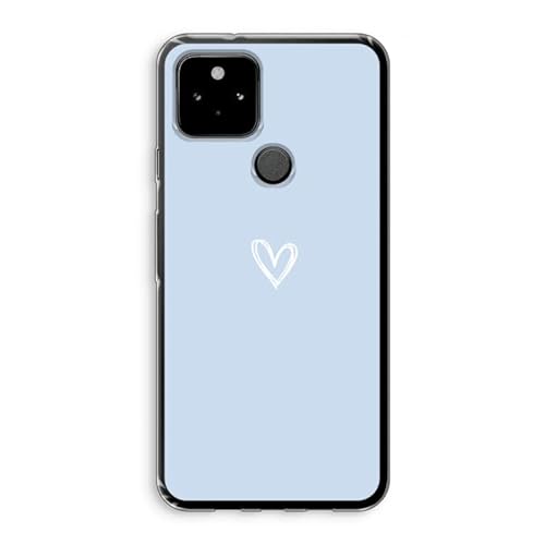 Case Company.® - Google Pixel 5 Handyhülle - Kleines Herz Blau - Silikon Handyhülle - Schutz für alle Seiten und Bildschirmrand von Case Company.