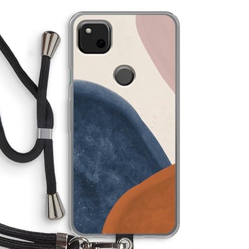 Case Company.® - Handykette für Google Pixel 4a Handyhülle mit hochwertiger Kordel zum Umhängen - Geo #1 - Smartphone Crossbody - Schutz auf Allen Seiten und am Bildschirmrand von Case Company.