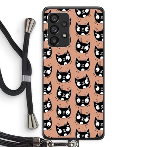 Case Company.® - Handykette für Samsung Galaxy A53 5G Handyhülle mit hochwertiger Kordel zum Umhängen - Katze - Smartphone Crossbody - Schutz auf Allen Seiten und am Bildschirmrand von Case Company.
