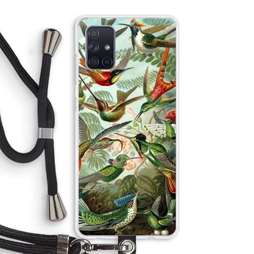 Case Company.® - Handykette für Samsung Galaxy A71 Handyhülle mit hochwertiger Kordel zum Umhängen - Haeckel Trochilidae - Smartphone Crossbody - Schutz auf Allen Seiten und am Bildschirmrand von Case Company.