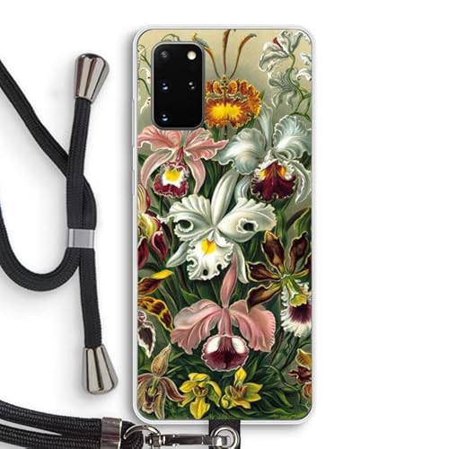 Case Company.® - Handykette für Samsung Galaxy S20 Plus Handyhülle mit hochwertiger Kordel zum Umhängen - Haeckel Orchidae - Smartphone Crossbody - Schutz auf Allen Seiten und am Bildschirmrand von Case Company.