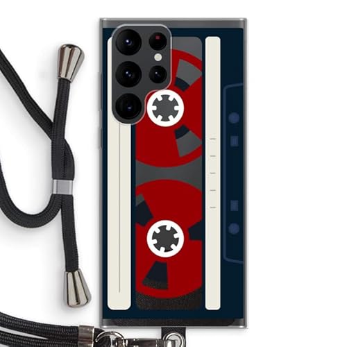 Case Company.® - Handykette für Samsung Galaxy S22 Ultra Handyhülle mit hochwertiger Kordel zum Umhängen - Here's Your Tape - Smartphone Crossbody - Schutz auf Allen Seiten und am Bildschirmrand von Case Company.