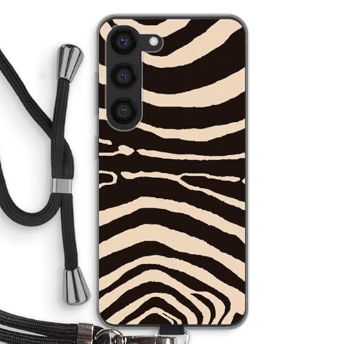 Case Company.® - Handykette für Samsung Galaxy S23 Handyhülle mit hochwertiger Kordel zum Umhängen - Arizona Zebra - Smartphone Crossbody - Schutz auf Allen Seiten und am Bildschirmrand von Case Company.