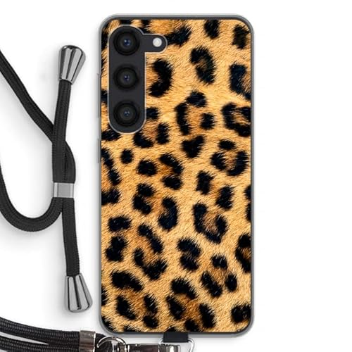 Case Company.® - Handykette für Samsung Galaxy S23 Handyhülle mit hochwertiger Kordel zum Umhängen - Leopard - Smartphone Crossbody - Schutz auf Allen Seiten und am Bildschirmrand von Case Company.