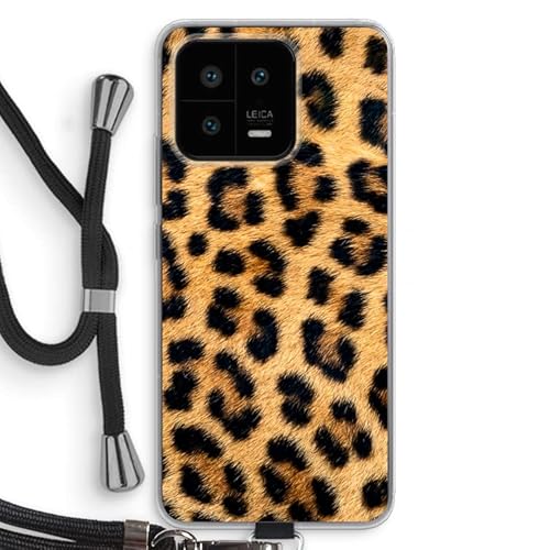 Case Company.® - Handykette für Xiaomi 13 Handyhülle mit hochwertiger Kordel zum Umhängen - Leopard - Smartphone Crossbody - Schutz auf Allen Seiten und am Bildschirmrand von Case Company.