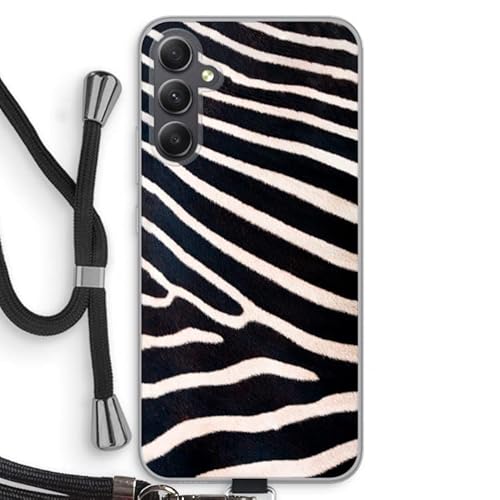 Case Company.® - Handykette fürSamsung Galaxy A34 Handyhülle mit hochwertiger Kordel zum Umhängen - Zebra - Smartphone Crossbody - Schutz auf Allen Seiten und am Bildschirmrand von Case Company.