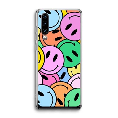 Case Company.® - Huawei P30 Handyhülle - Smiley N°1 - Silikon Handyhülle - Schutz für alle Seiten und Bildschirmrand von Case Company.