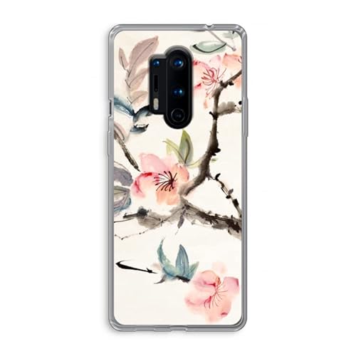 Case Company.® - OnePlus 8 Pro Handyhülle - Japanische Blumen - Silikon Handyhülle - Schutz für alle Seiten und Bildschirmrand von Case Company.