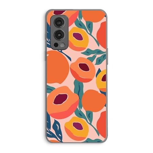 Case Company.® - OnePlus Nord 2 5G Handyhülle - Peach - Silikon Handyhülle - Schutz für alle Seiten und Bildschirmrand von Case Company.