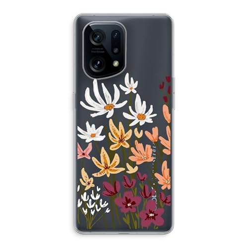 Case Company.® - Oppo Find X5 Handyhülle - Painted Wildflowers - Silikon Handyhülle - Schutz für alle Seiten und Bildschirmrand von Case Company.