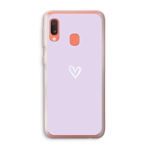 Case Company.® - Samsung Galaxy A20e Handyhülle - Kleines Herz violett - Silikon Handyhülle - Schutz für alle Seiten und Bildschirmrand von Case Company.