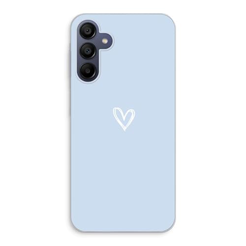 Case Company.® - Samsung Galaxy A25 Handyhülle - Kleines Herz Blau - Silikon Handyhülle - Schutz für alle Seiten und Bildschirmrand von Case Company.