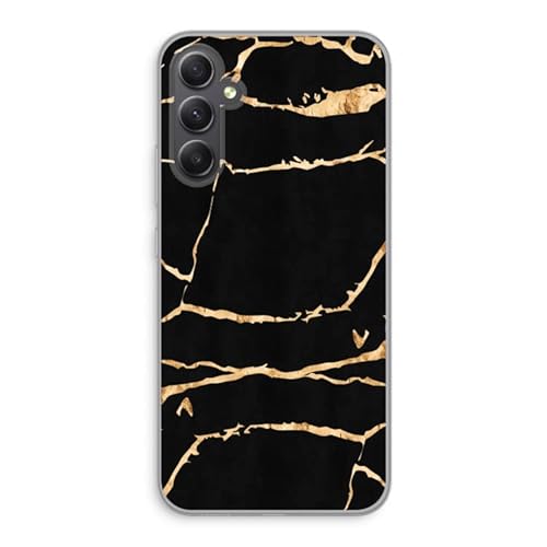 Case Company.® - Samsung Galaxy A34 Handyhülle - Goldfarbener Marmor - Silikon Handyhülle - Schutz für alle Seiten und Bildschirmrand von Case Company.
