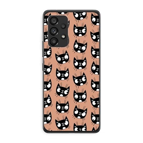 Case Company.® - Samsung Galaxy A53 5G Handyhülle - Katze - Silikon Handyhülle - Schutz für alle Seiten und Bildschirmrand von Case Company.