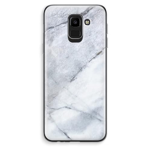 Case Company.® - Samsung Galaxy J6 (2018) Handyhülle - Weißer Marmor - Silikon Handyhülle - Schutz für alle Seiten und Bildschirmrand von Case Company.
