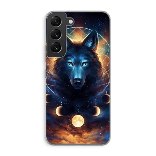 Case Company.® - Samsung Galaxy S22 Handyhülle - Wolf Dreamcatcher - Silikon Handyhülle - Schutz für alle Seiten und Bildschirmrand von Case Company.