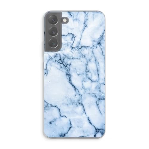 Case Company.® - Samsung Galaxy S22 Plus Handyhülle - Blauer Marmor - Silikon Handyhülle - Schutz für alle Seiten und Bildschirmrand von Case Company.