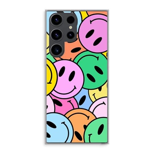 Case Company.® - Samsung Galaxy S23 Ultra Handyhülle - Smiley N°1 - Silikon Handyhülle - Schutz für alle Seiten und Bildschirmrand von Case Company.