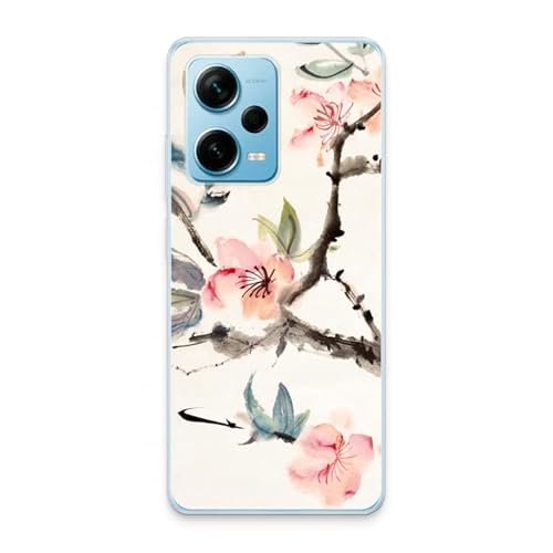 Case Company.® - Xiaomi Redmi Note 12 Pro Plus Handyhülle - Japanische Blumen - Silikon Handyhülle - Schutz für alle Seiten und Bildschirmrand von Case Company.