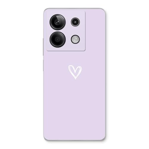 Case Company.® - Xiaomi Redmi Note 13 5G Handyhülle - Kleines Herz violett - Silikon Handyhülle - Schutz für alle Seiten und Bildschirmrand von Case Company.