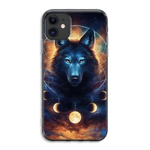 Case Company.® - iPhone 11 Handyhülle - Wolf Dreamcatcher - Silikon Handyhülle - Schutz für alle Seiten und Bildschirmrand von Case Company.