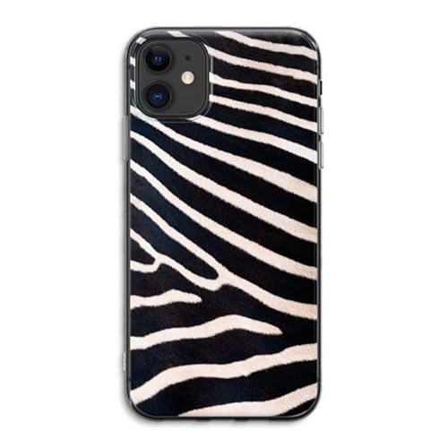 Case Company.® - iPhone 11 Handyhülle - Zebra - Silikon Handyhülle - Schutz für alle Seiten und Bildschirmrand von Case Company.
