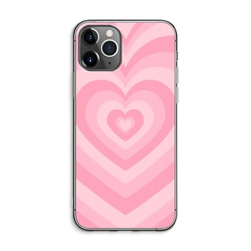 Case Company.® - iPhone 11 Pro Max Handyhülle - Herz Rose - Silikon Handyhülle - Schutz für alle Seiten und Bildschirmrand von Case Company.