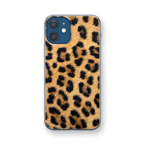 Case Company.® - iPhone 12 Mini Handyhülle - Leopard - Silikon Handyhülle - Schutz für alle Seiten und Bildschirmrand von Case Company.
